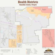 Map of Health Districts in Umatilla County